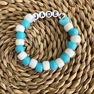 Blue and White Women’s Name Bracelet